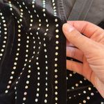 Windsor  BLACK VELVET STUDDED V NECK WRAP LONG SLEEVE DRESS Photo 7