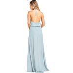 Show Me Your Mumu  Bridesmaid Heather Halter Dress in‎ Silver Sage Crisp Large Photo 2
