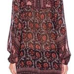 Ulla Johnson  Dress Size 4 100% Silk Boho Patterned‎ Sheer Detail Photo 1