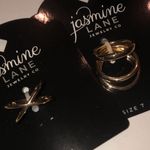 Jasmine  Lane Size 7 Gold Tone Ring Set Photo 5
