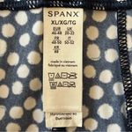 Spanx  Shorts Navy painted dots 10” stretchy women’s shorts, pockets, size XL Photo 1