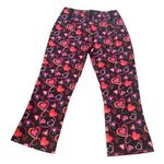 I am gia I Am Gia Size S Rylee Cropped Flare Pants Hearts Print Maximalist Kawaii Rave Photo 7