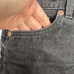 Monki  Tallie Sz 28 Shorts Distressed Denim Jean Black Turn Up Cuffed Hem Cotton Photo 6