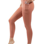 Yogalicious NWT - Carbon Lux High Waist Elastic Free Side Pocket 7/8 Ankle Legging. Photo 0
