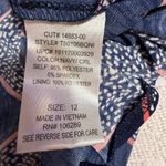 Three Pink Hearts  Elegant Chevron Maxi Dress in Navy and Pink Photo 5