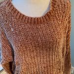ZARA  Knit Cotton Blend Sweater - Gold size large Photo 1