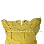 Espresso Yellow Flowy Dress Shirt Short Sleeve Size M Photo 1