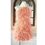 Cult Gaia Shannon Feather-Embellished Mini Dress Azalea/Coral, Size S New w/Tag Photo 8