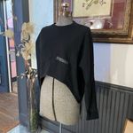 Gymshark  Ori Sweater Black Cropped Sweatshirt - Sz XS 🧡🎀 Photo 4