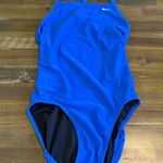 Nike  One Piece Swimsuit Bikini Swim Royal Blue Open Back Womens 6 Photo 0