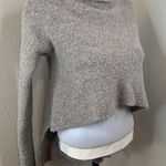 Fabiana Filippi Hi Low Sweater Turtleneck Sweater Gray Tan Made In Italy Sz S/M? Photo 0