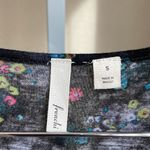 Frenchi cute floral rayon long tank Black Photo 3
