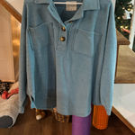 American Eagle Blue  Pullover Sweater Photo 0