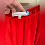 Lovers + Friends Red Satin Off-the-Shoulder Fit & Flare Dress Size Medium Photo 1