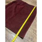 DKNY Vintage  100% leather burgundy maroon skirt Photo 5