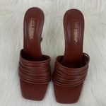 Cape Robbin Women's  Mexmon Square Heel Slip On Sandals Mules Shoes Brown Size 6 Photo 4