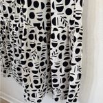 Rachel Zoe Monochrome Geometric Long Sleeve Dress size small Photo 3