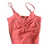 Wild Fable  Women's Coral Pink Spaghetti Strap Bodysuit - Size Medium - NWT Photo 5