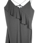 Naked Zebra | | Black Flounce Ruffle Scoop Asymmetrical Dress Photo 4