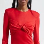 Farm Rio Red Twisted Cup Midi Dress size Small Photo 2