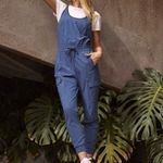 Athleta  Unbound Jumpsuit Iron Blue Sleeveless Petite Size Small SP NWT Photo 2