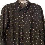 Waverly Grey Kyle Burton Front Fox Blouse XS Black Photo 2