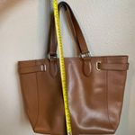 Cole Haan   Leather Tote Bag Tan Brown Classy Minimalist Photo 10