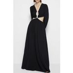SIMKHAI Tierneigh Maxi Dress in Black Small New Womens Long Gown Photo 14