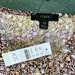 J.Crew Puff Sleeve Satin Back Crepe Keyhole Blouse Top in Floral Flourish Sz XS Photo 6