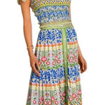 Elizabeth James Mae Maxi Skirt and Delphine Top SET size small Green Photo 0