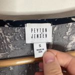 Peyton Jensen Ludlow surplice knit jumsuit in black and off white tie dye size S Photo 8