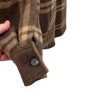 Everlane  The Italian Rewool Oversized Shirt Jacket Plaid Brown Size XL Photo 8