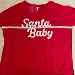Isabel Maternity Santa Baby Long Sleeve Holiday Tee Red Size undefined Photo 7