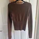 American Eagle Outfitters Chocolate Knit Cardigan Photo 3