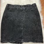 SheIn Stone Wash Black Button Front Denim Skirt 4X Photo 1