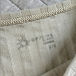 Aerie offline og original beige square neck cropped cotton ribbed baby tee M​ Photo 2