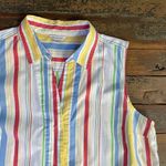 Nautica Preppy Poplin Striped Nautical Cotton Shirt Dress - Sz XL ππ Photo 7