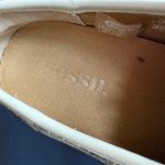 Fossil  Gold Metallic Shimmer Statement Sneakers Lace Up Comfort Shoes Size 7 Photo 9