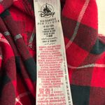 Disney Red/black flannel night shirt Mickey Mouse Santa size XL 100% cotton Photo 4