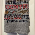 Graphic RANSOM Tank Top Size M Country Western Concert Coastal Cowgirl Fun Gray Size M Photo 2