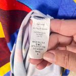 Imperfect Jess & Jane geometric sundress short sleeve stretchy wearable art Blue Photo 11