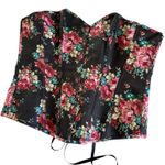 Alivia y Fashion Simone Plus Size Black Floral Print Clasp Corset Top Size 3X Photo 0