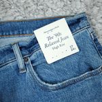 Abercrombie & Fitch Abercrombie 24 Short 90s Relaxed Fit High Rise Jeans Medium Wash Blue Size 37 Photo 2