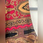 Vintage AKF New York Vest With Fringe USA German Fabric Artsy Boho; size S Photo 2