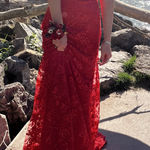 Mac Duggal Red Prom Dress  Photo 0