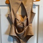 Lane 201 Brown Star-Patterned Bodysuit Photo 3