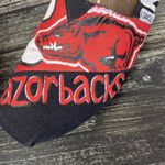 Toms  Black & Red Arkansas Football Razorbacks Print Slip on Flat Shoes 8.5 Photo 1