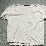 American Eagle  Outfitters Women’s Light Gray‎ V-Neck Tee Size XS Photo 0