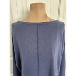 Style & Co Womens Long Sleeve Boat Neck Tunic Sweater Periwinkle Blue Size M Photo 1