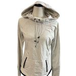 Athleta  Women's Gray Cowl Neck Athletic Wear Pullover Drawstring Hoodie sz M Photo 2